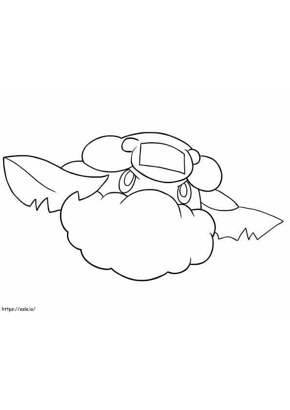 Printable Cottonee Pokemon coloring page