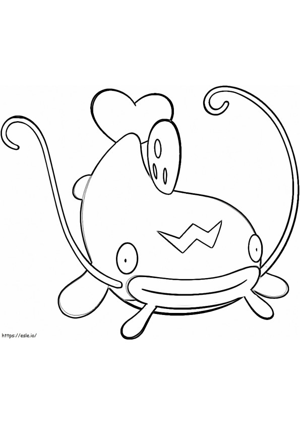 Free Whiscash Pokemon coloring page