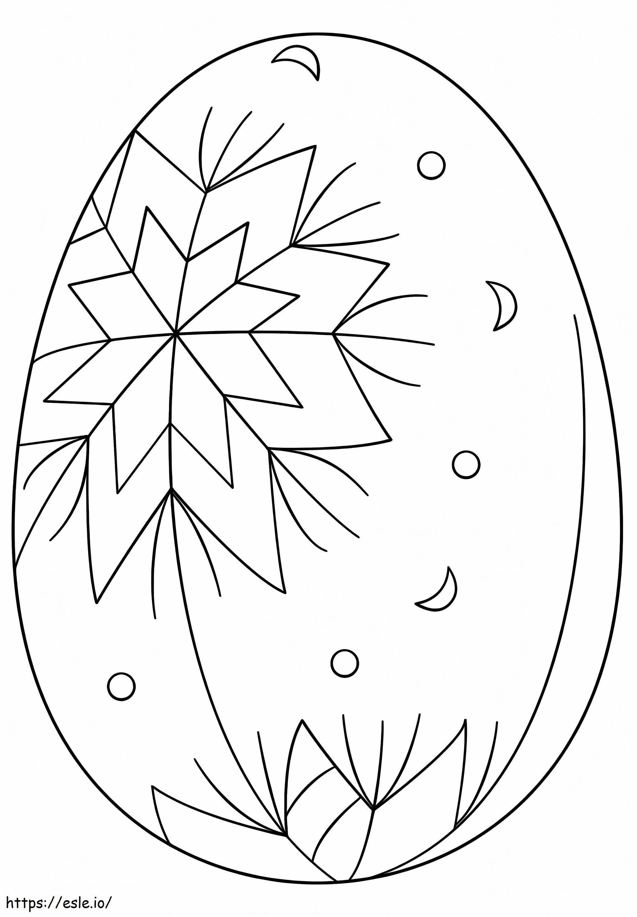 Hermoso huevo de Pascua 2 para colorear
