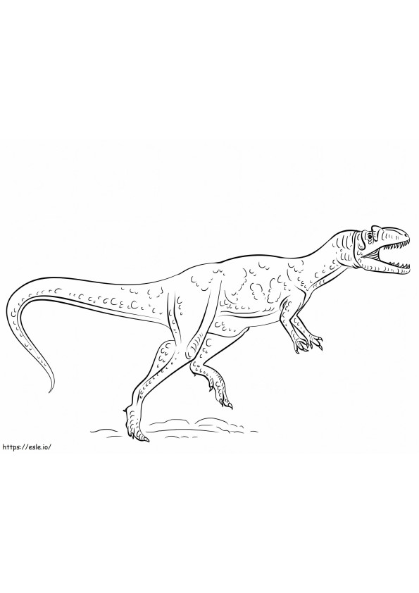 Coloriage Dinosaure Allosaure 1024X768 à imprimer dessin