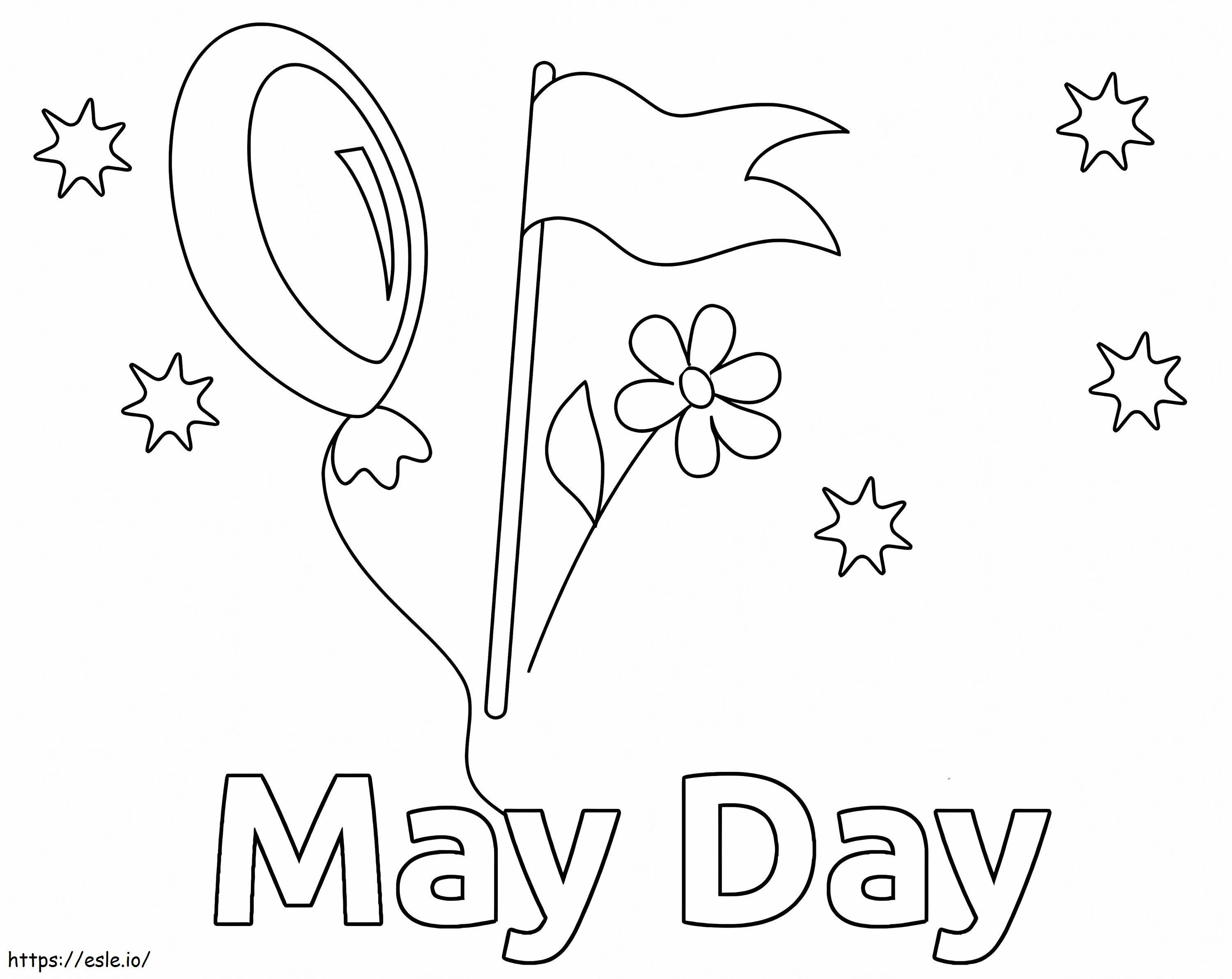 May Day 12 coloring page