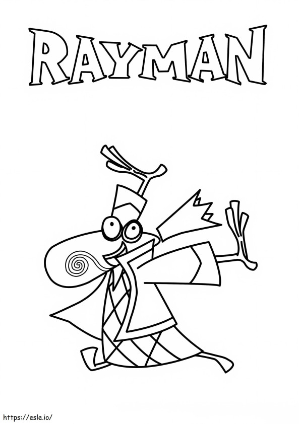 Teensy van Rayman kleurplaat