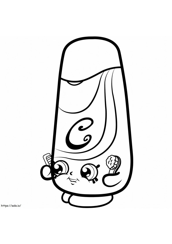 Silky Shopkins coloring page