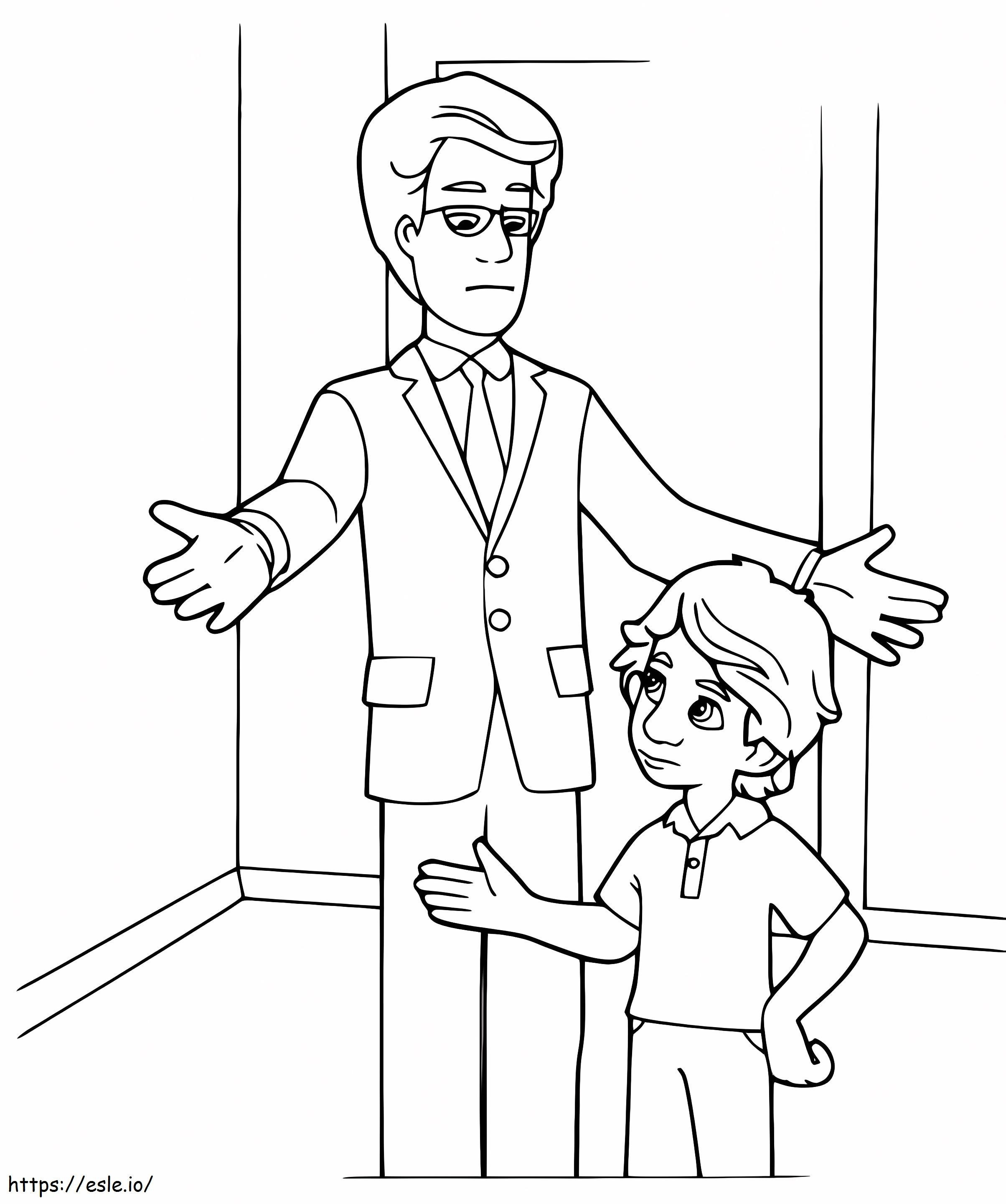 Tom And Dad coloring page