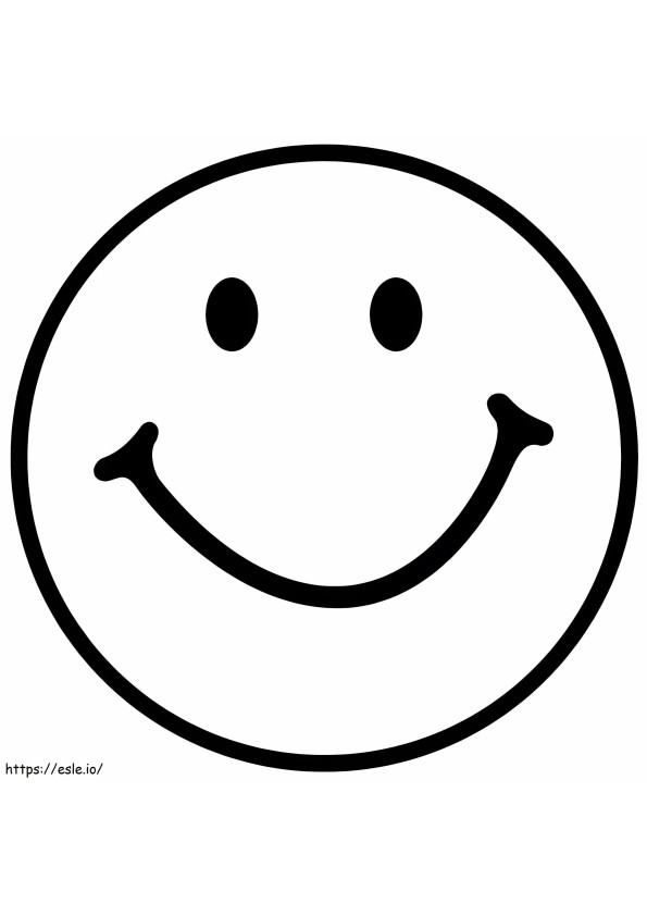 Awesome Smiling Face coloring page