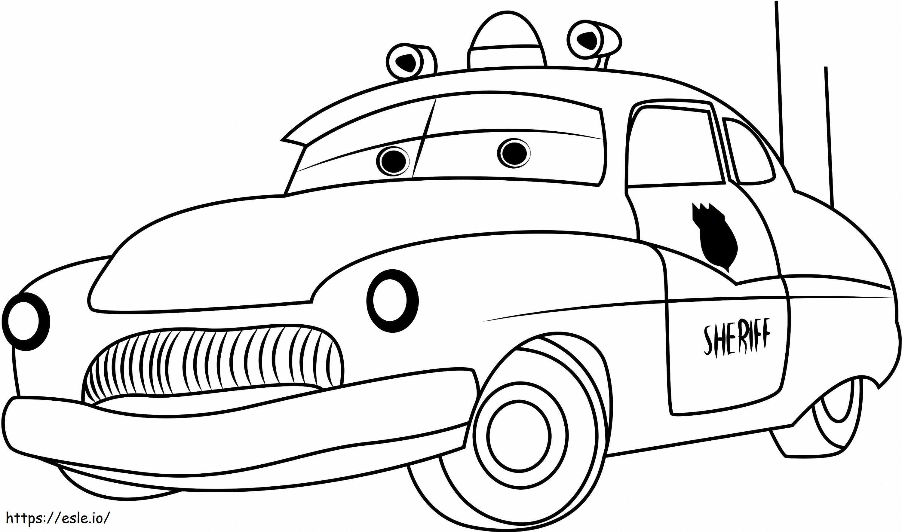 1532312480 Sheriff From Cars A4 E1600337182791 coloring page