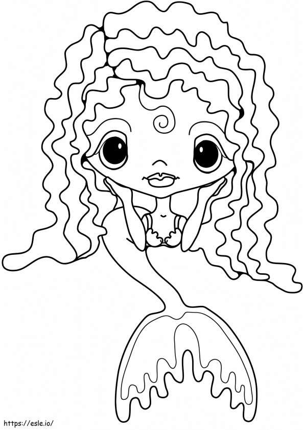 Pretty Mermaid coloring page