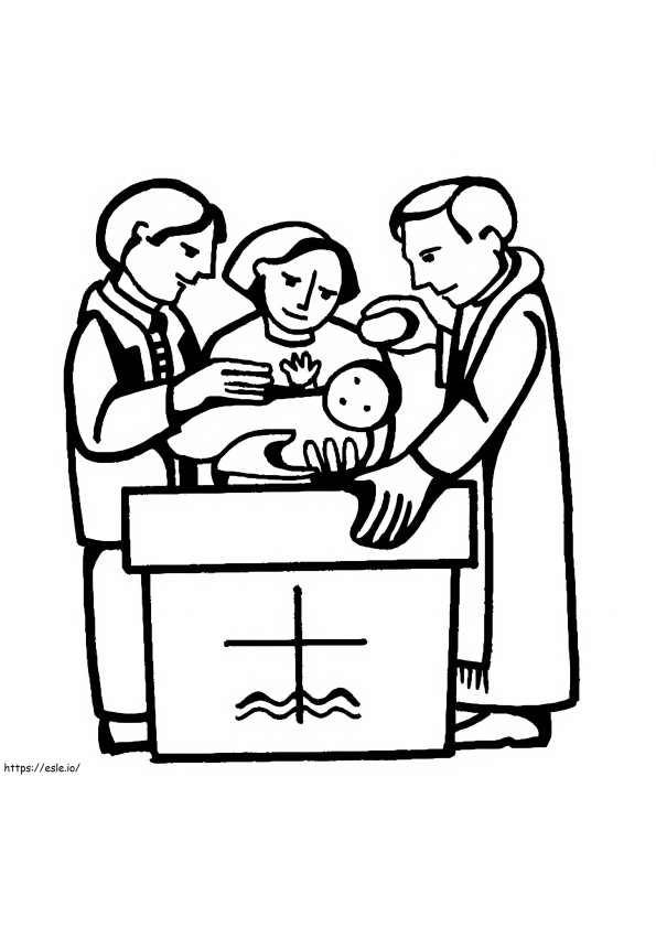 Taufe 2 ausmalbilder