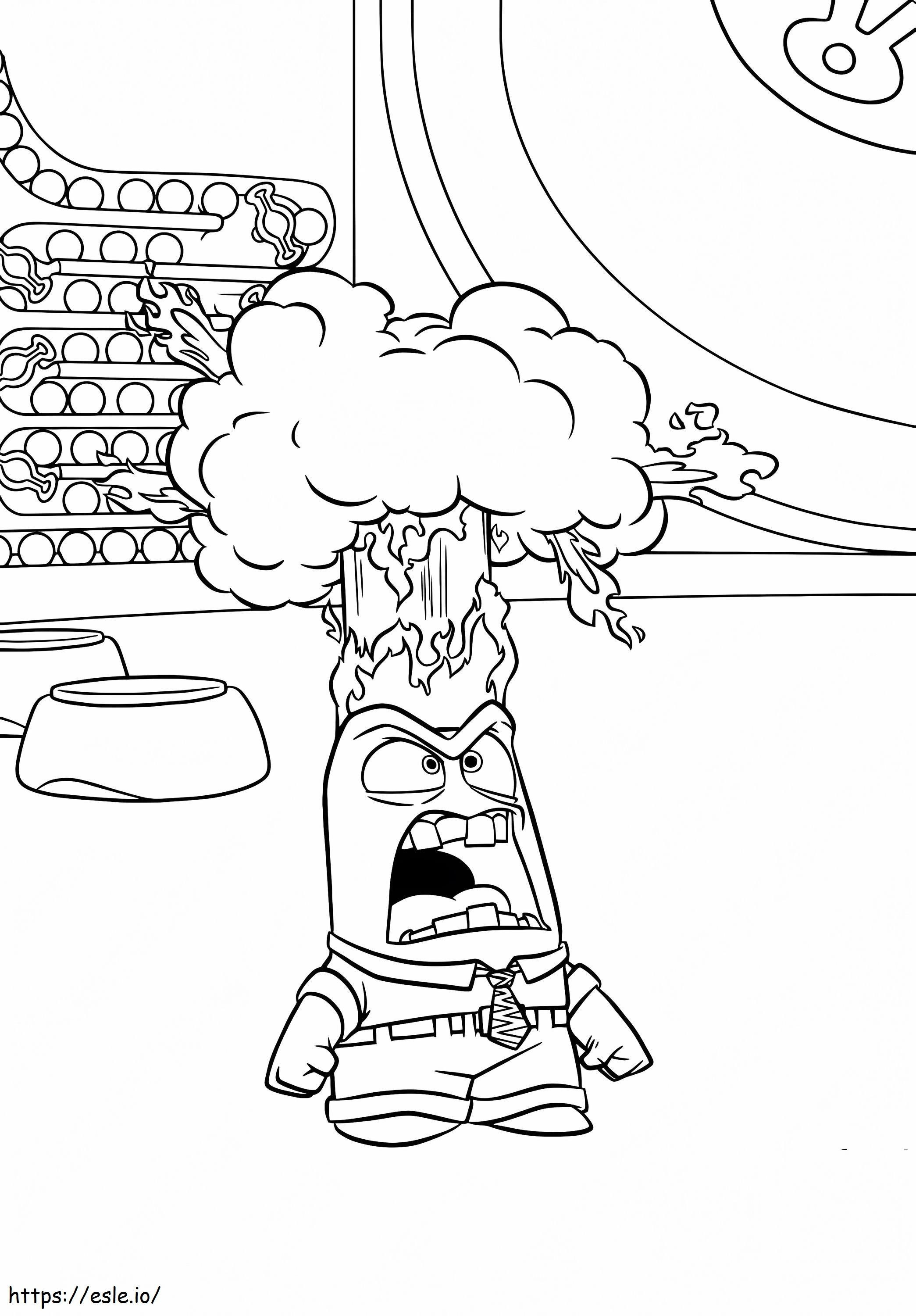 Angry Anger coloring page