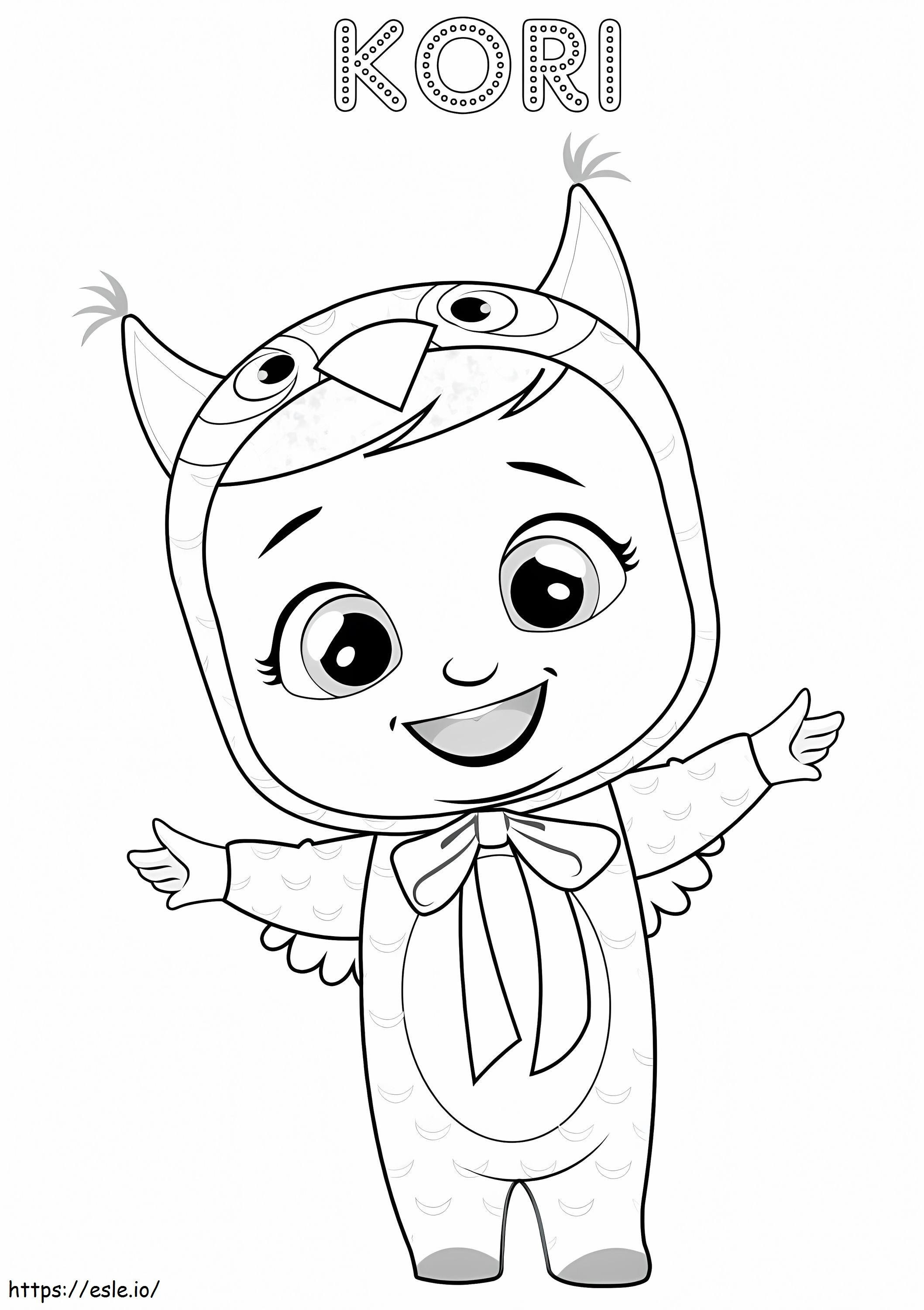 Kori Cry Baby coloring page