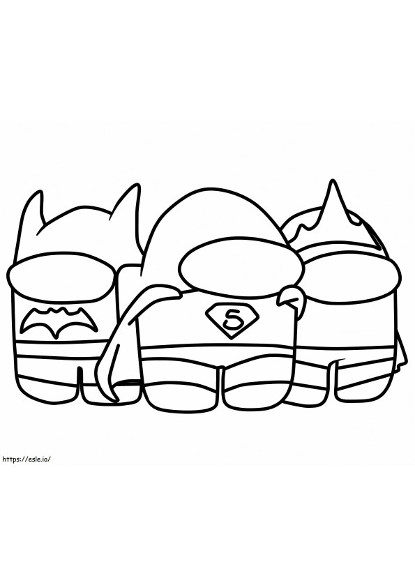 Among Us Funny 1 coloring page