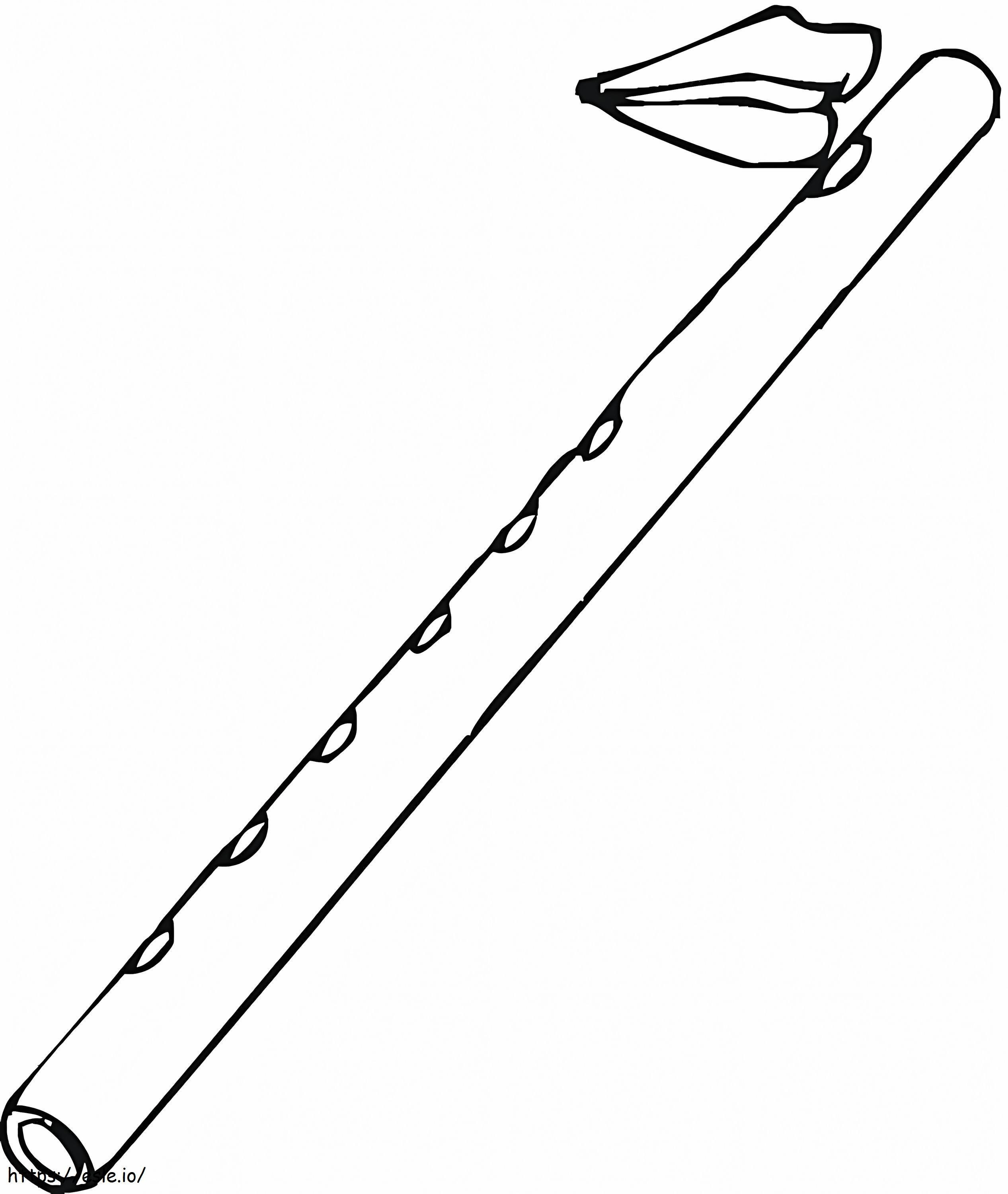 Simple Flute coloring page