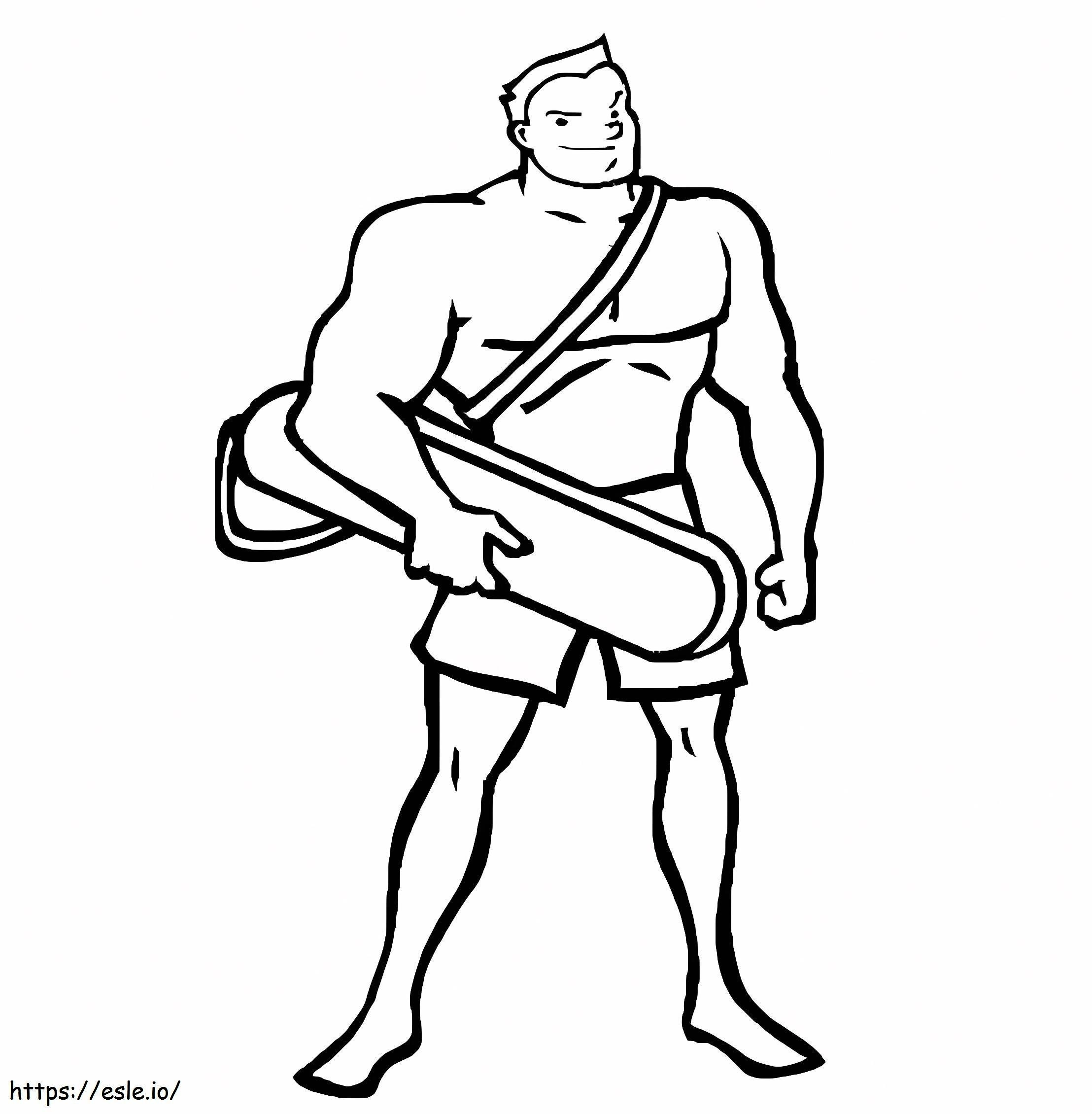Strong Lifeguard coloring page