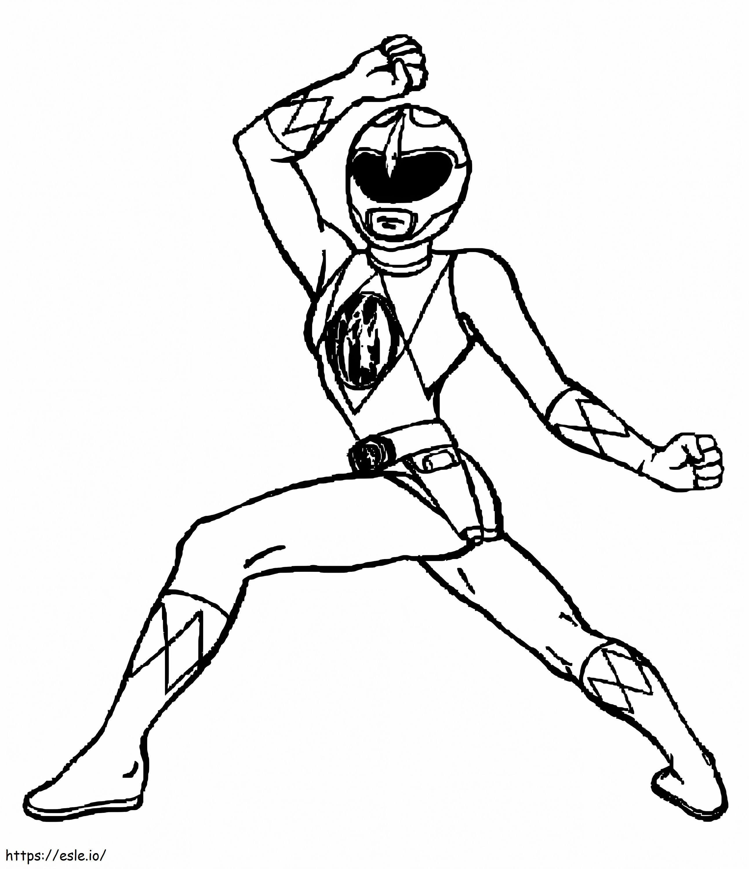 Power Rangers Mighty Morphin coloring page