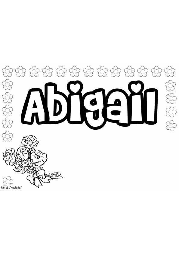Vapaa Abigail värityskuva