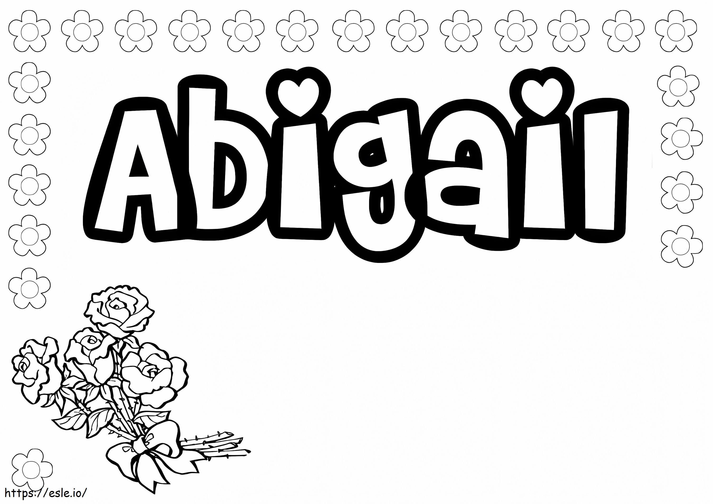 Free Abigail coloring page
