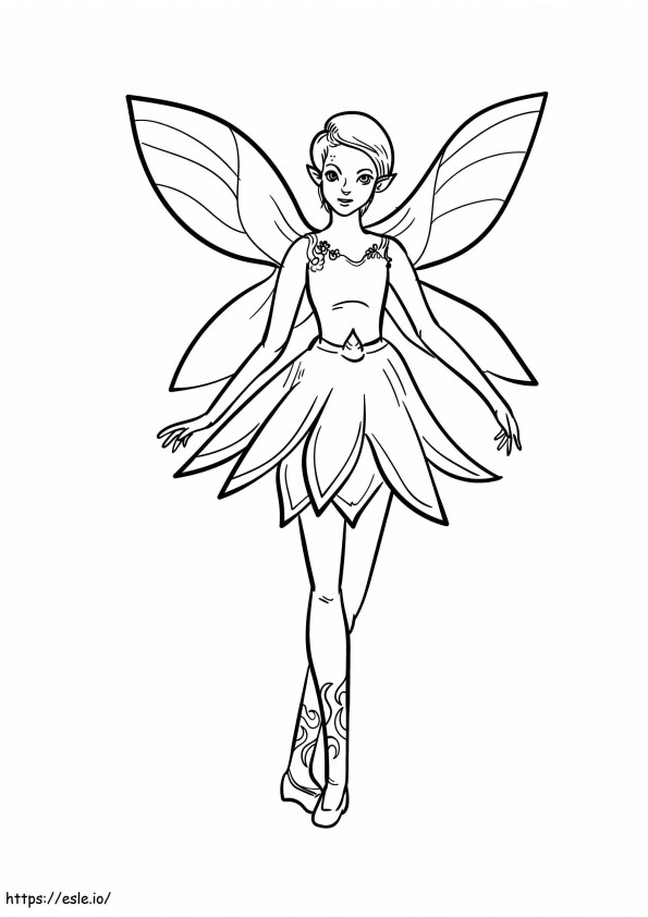 Beautiful Fairy coloring page