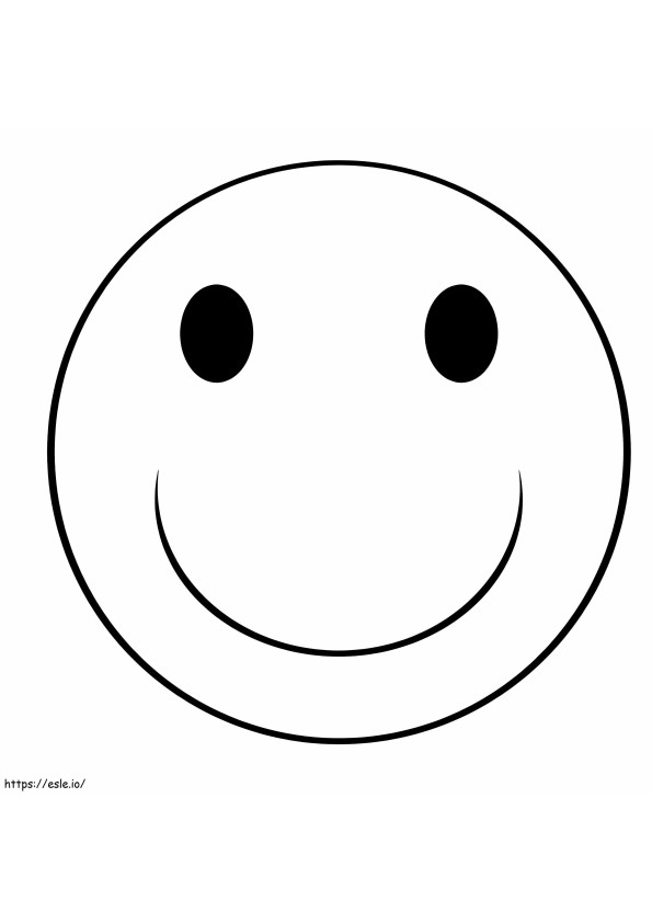 Perfect Smiling Face coloring page