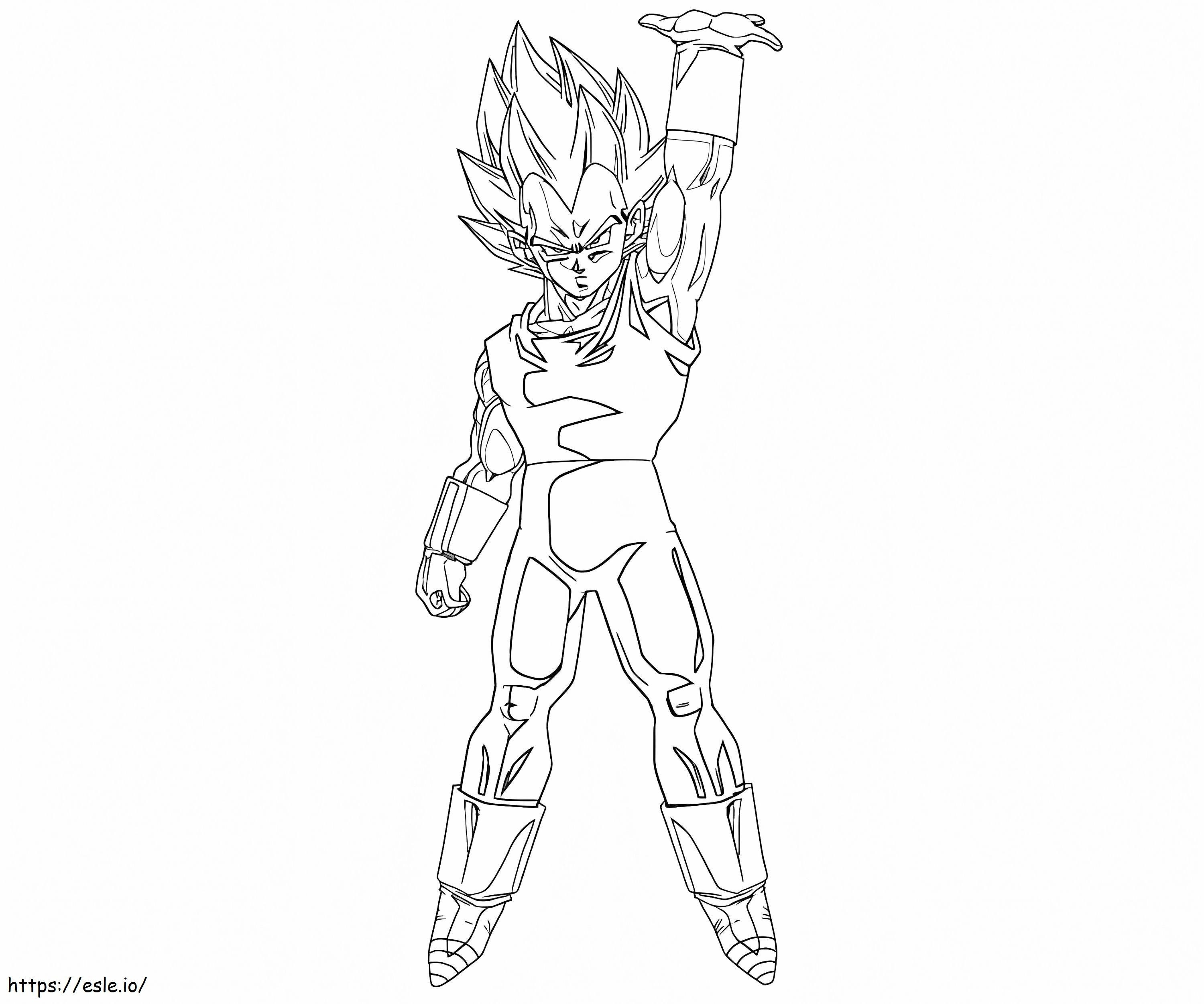 Vegeta Energy coloring page