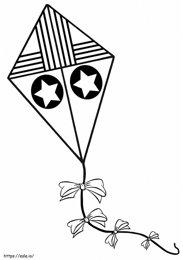 Kite 8 coloring page