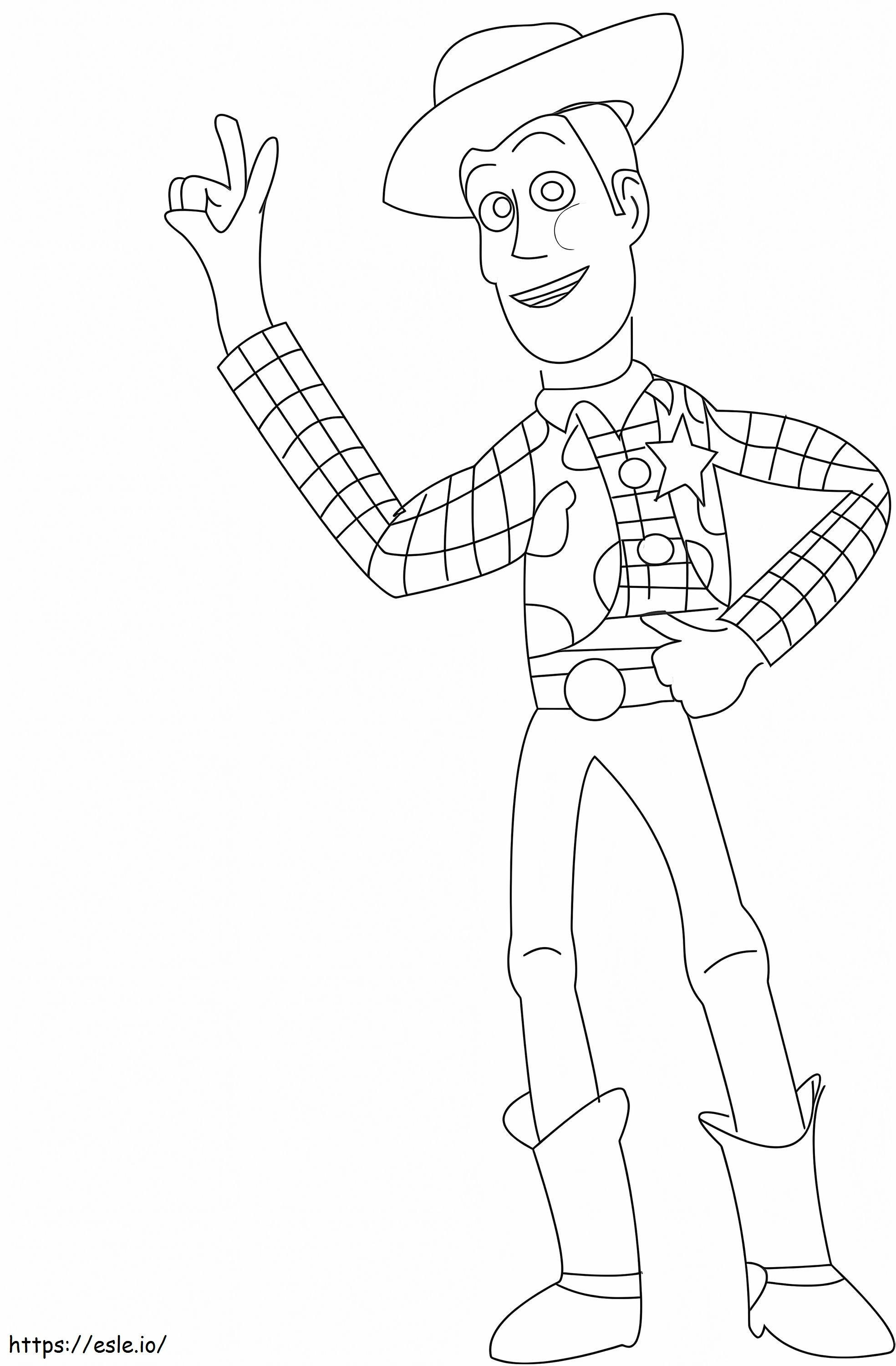 Woody Desen de colorat