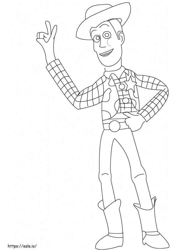 Woody Desen de colorat