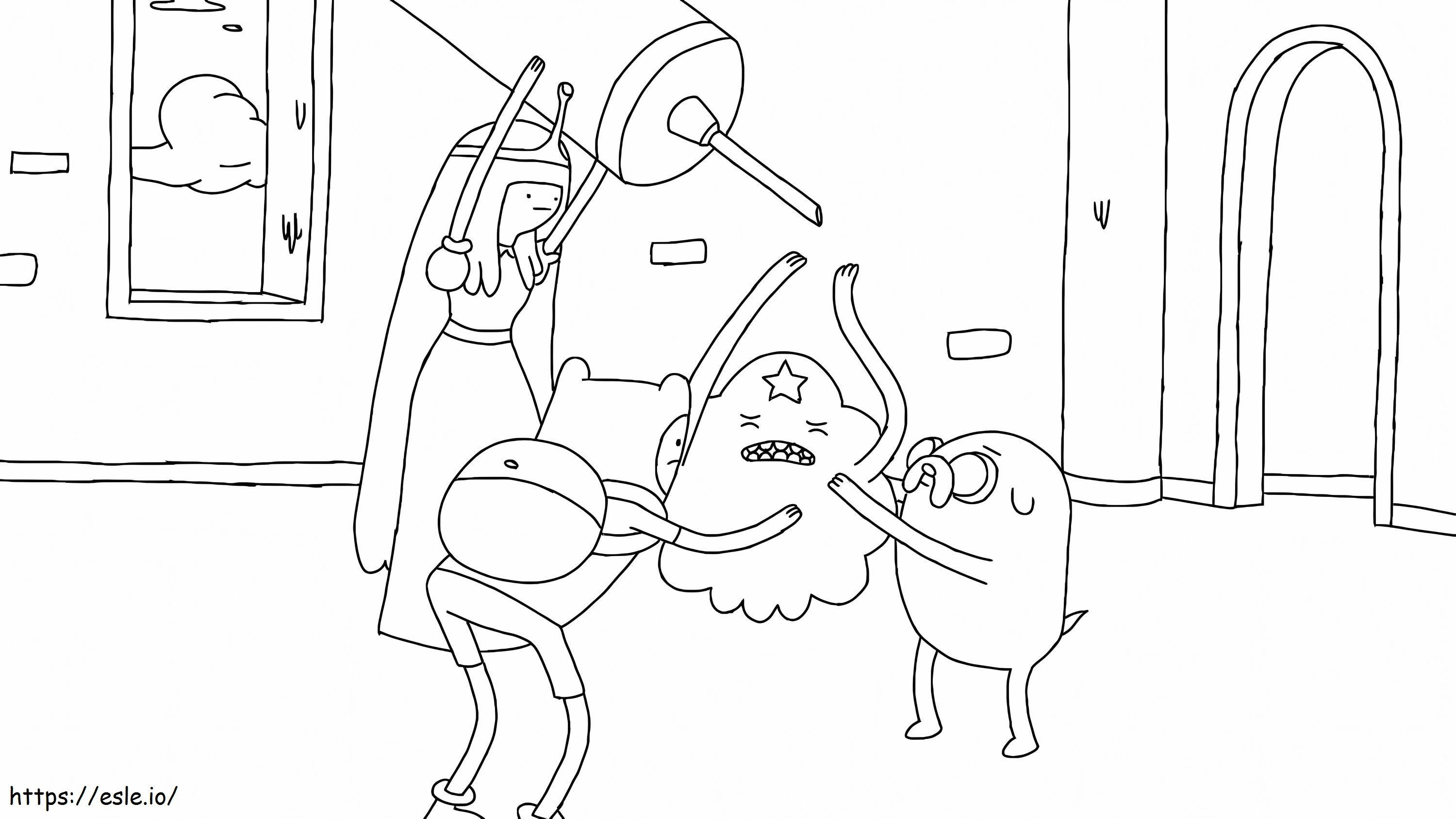 Basic Finn And Friends coloring page