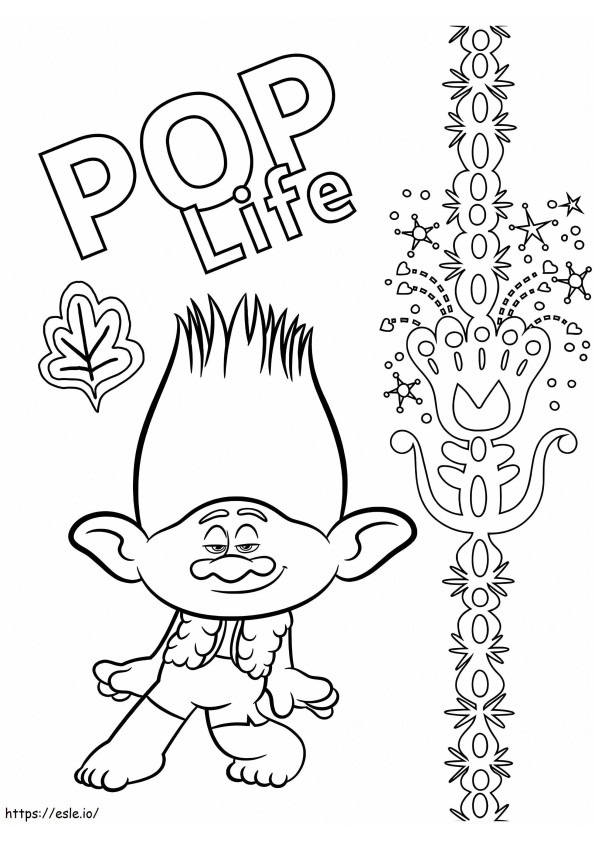 Smiling Branch coloring page