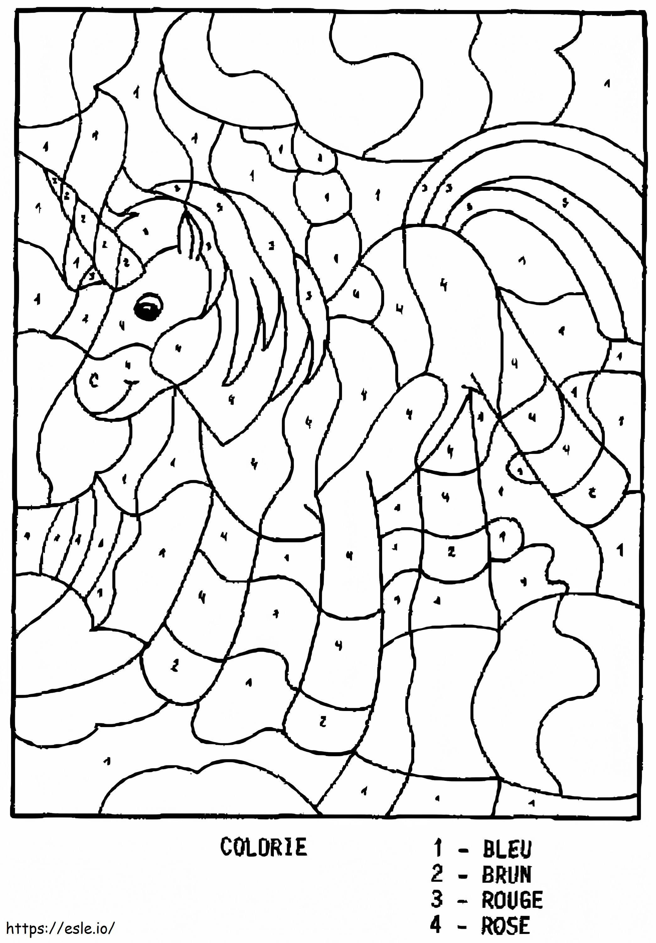 Magical Unicorn 1 coloring page