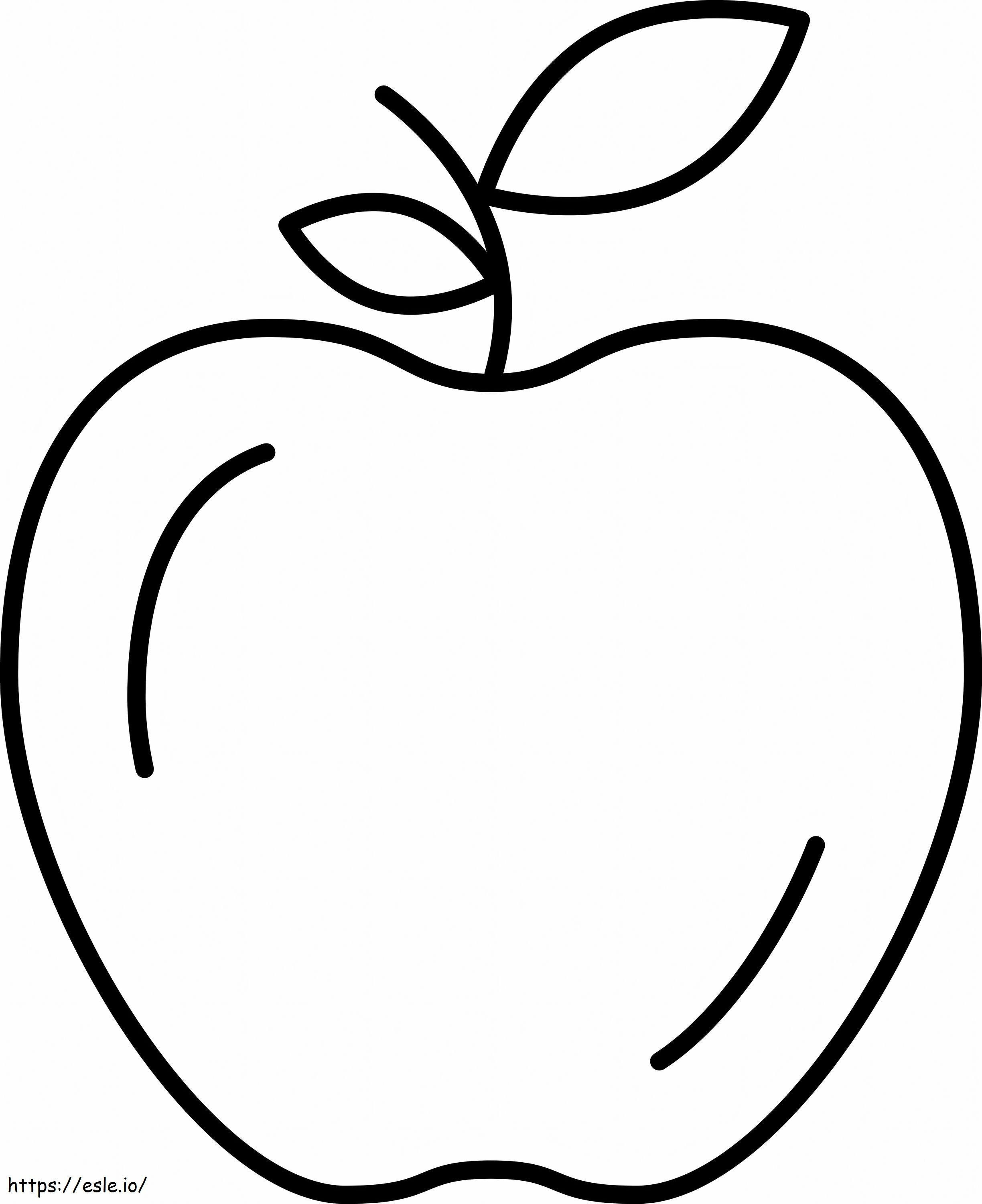 Coloriage Bonne pomme à imprimer dessin