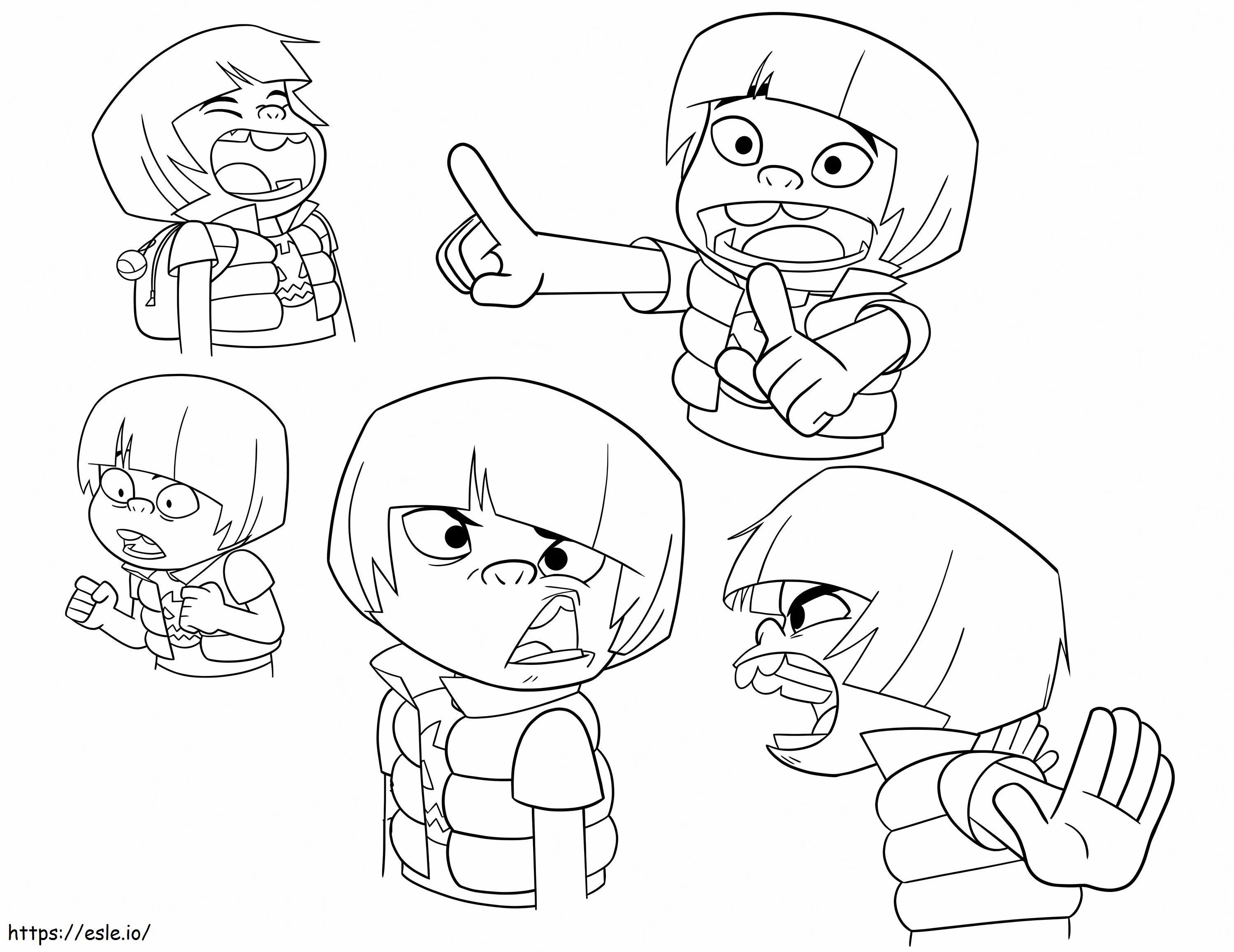 Mike Simms From Glitch Techs coloring page