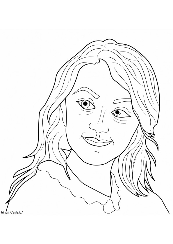 Luna Lovegood From Harry Potter coloring page