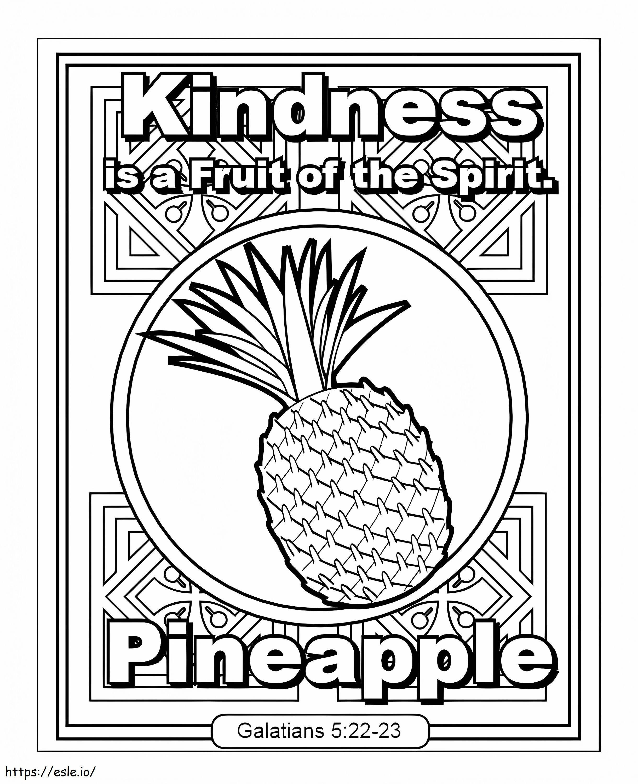 Kindness Fruit Of The Spirit coloring page