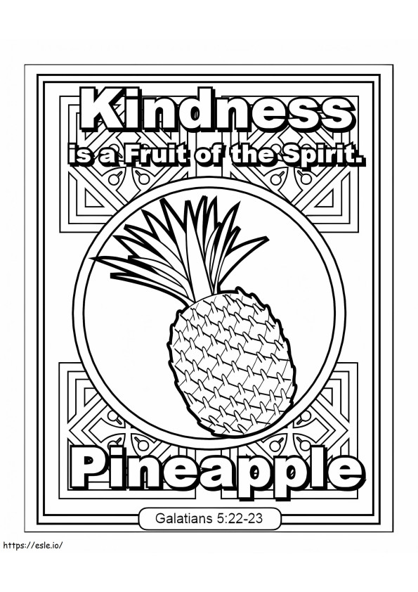 Kindness Fruit Of The Spirit coloring page