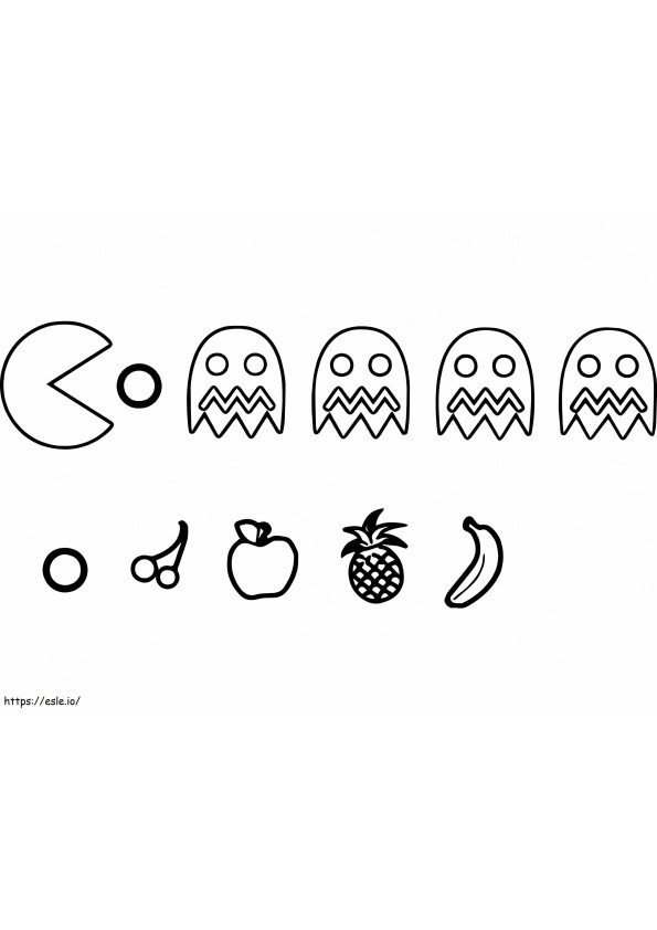 Pacman Games coloring page