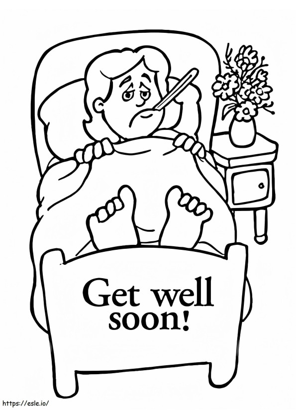 Get Well Soon Coloring Page 5 coloring page