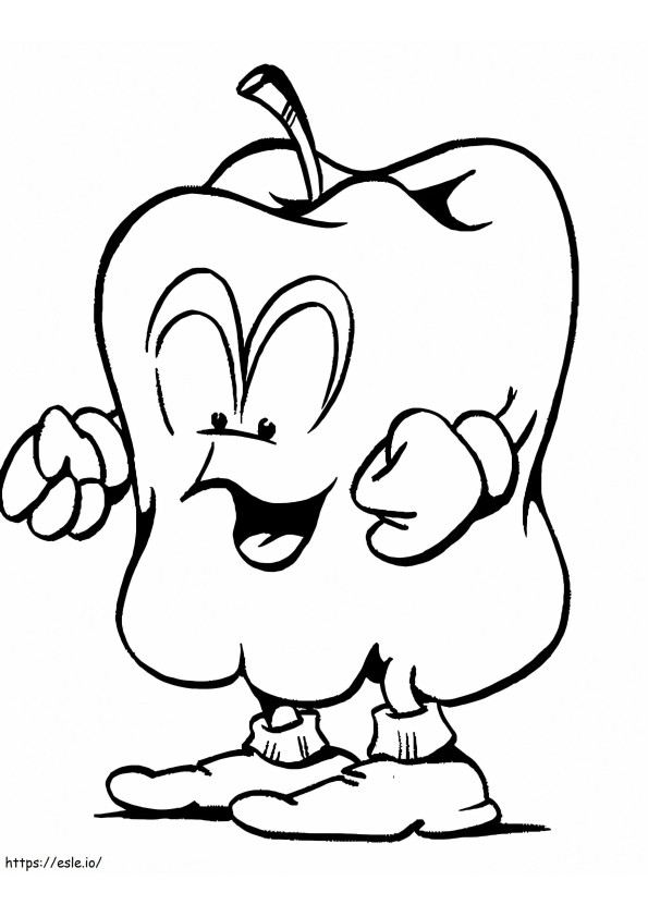 Pepper Cartoon coloring page