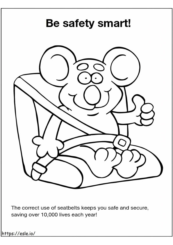 Be Safety Smart coloring page