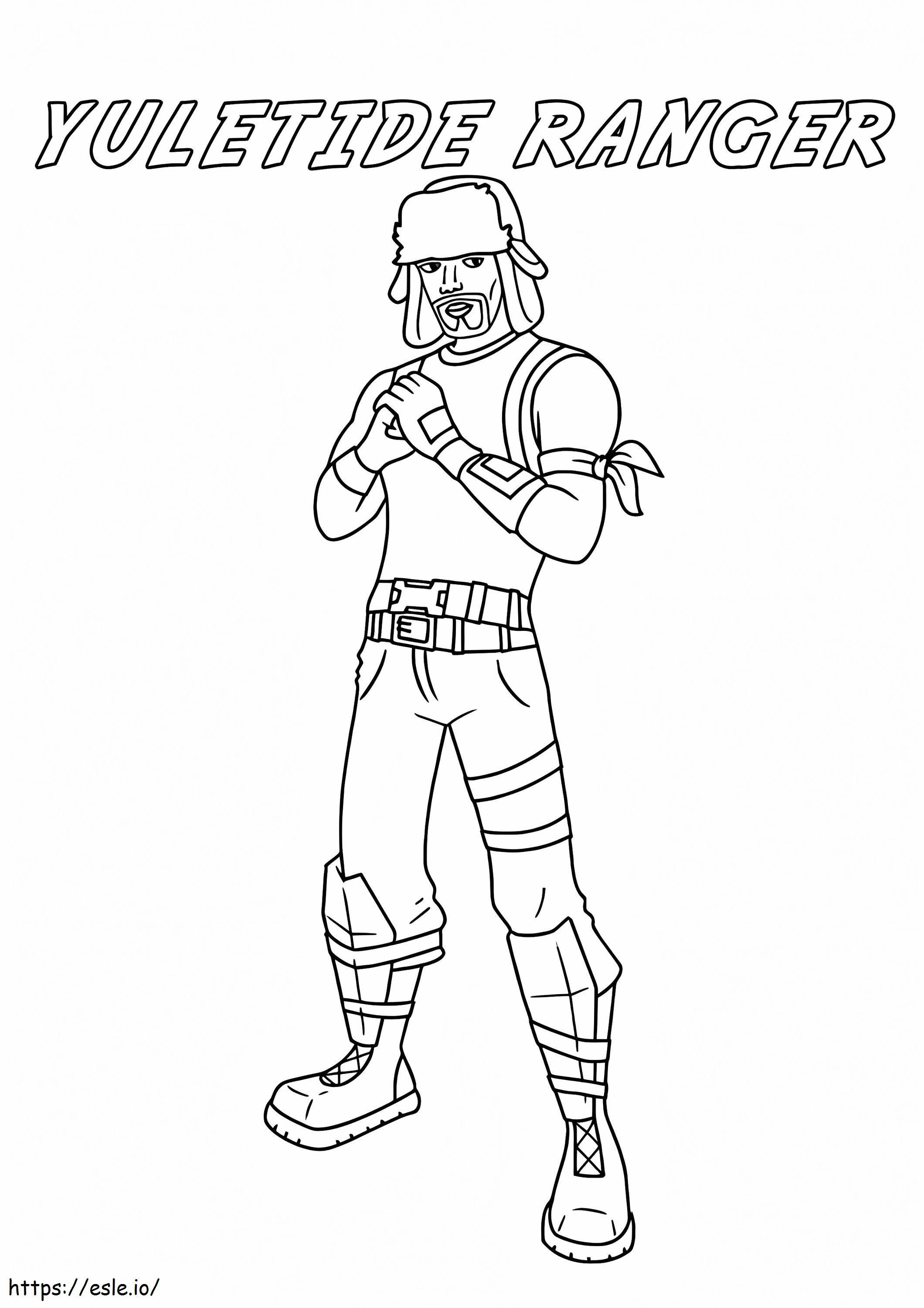 Yuletide Ranger Fortnite coloring page