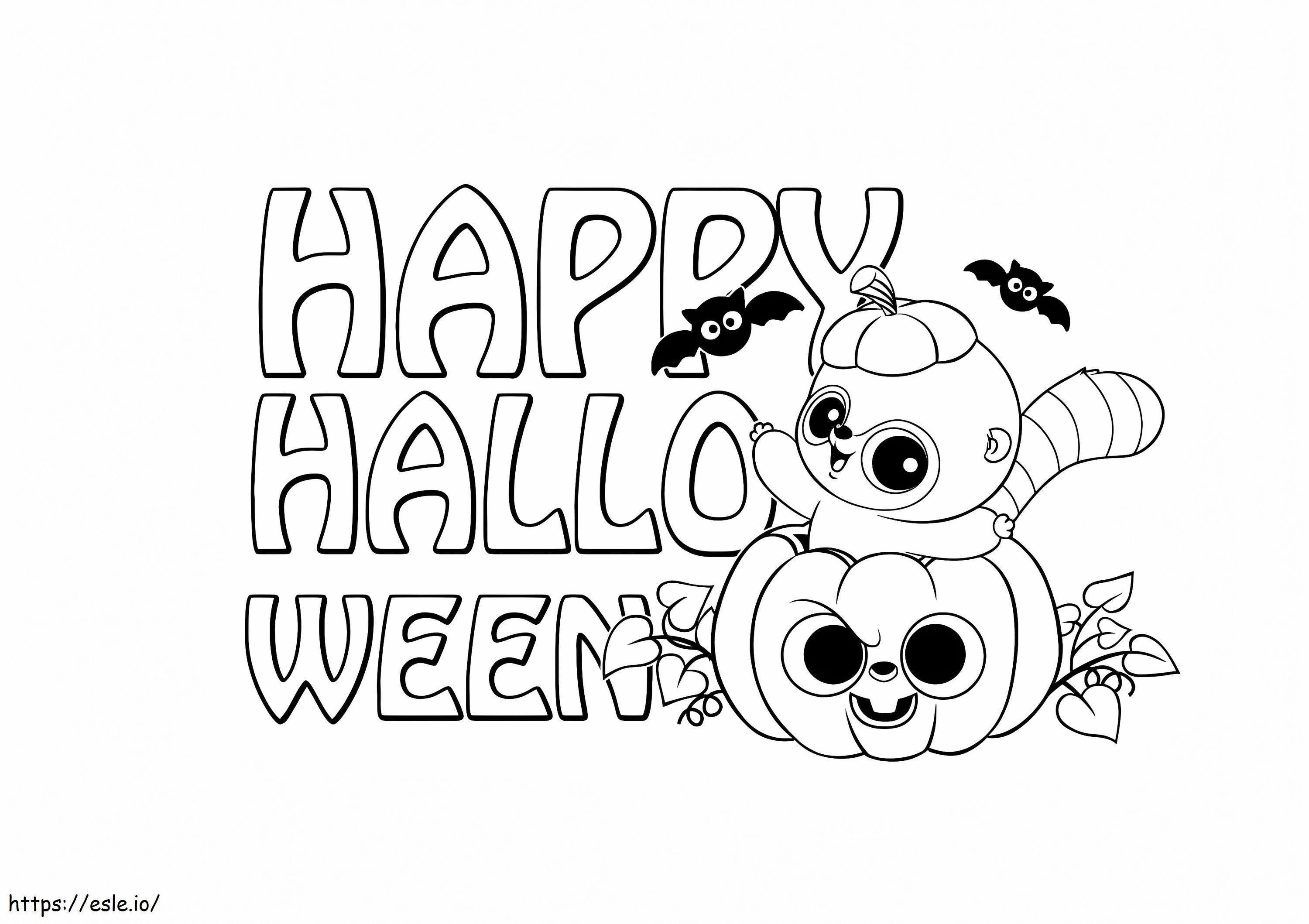 YooHoo e amigos no Halloween para colorir