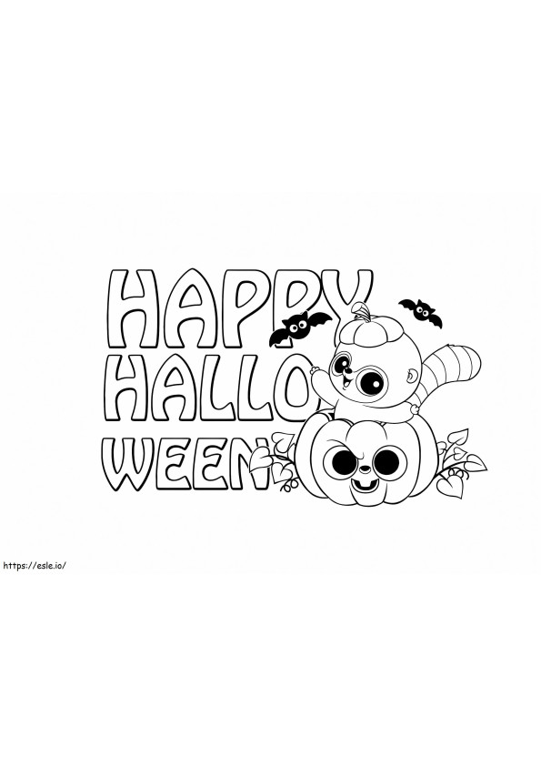 YooHoo And Friends On Halloween coloring page