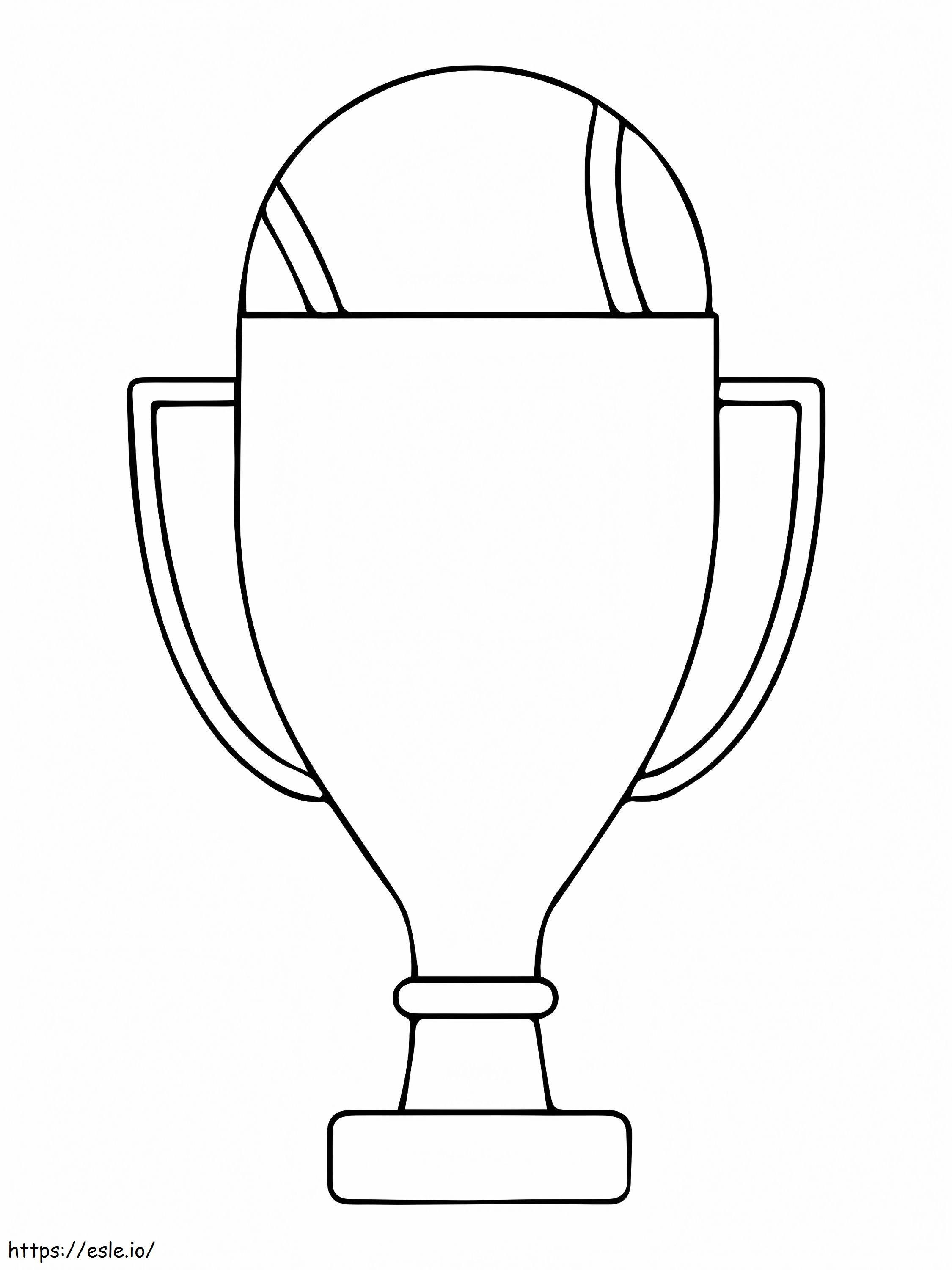 World Cup Trophy 2 coloring page