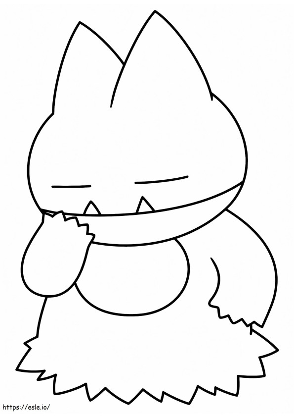 Adorable Munchlax Pokemon coloring page