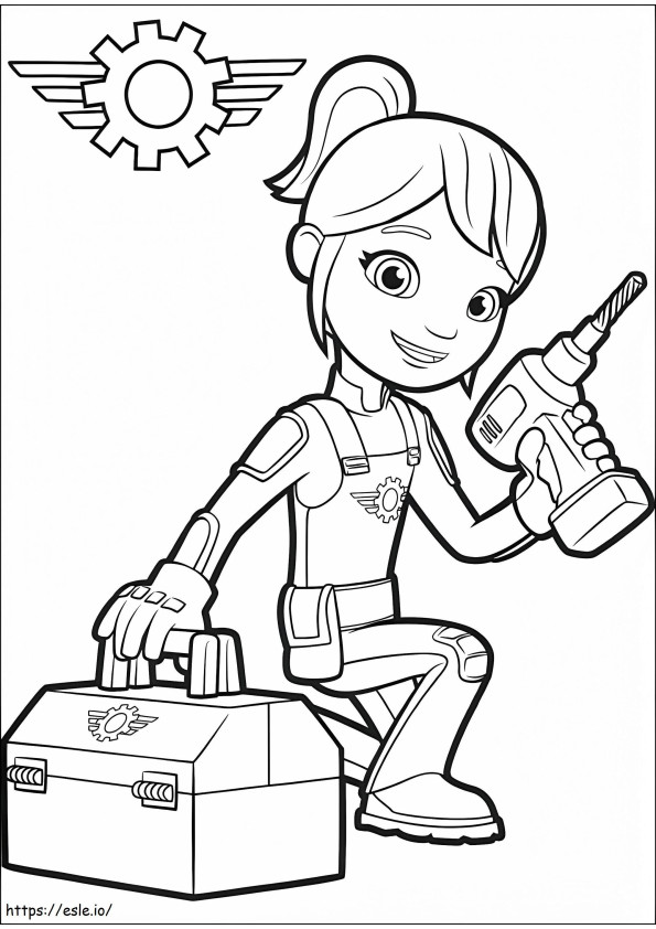 1533951507 Gabby Smiling A4 coloring page