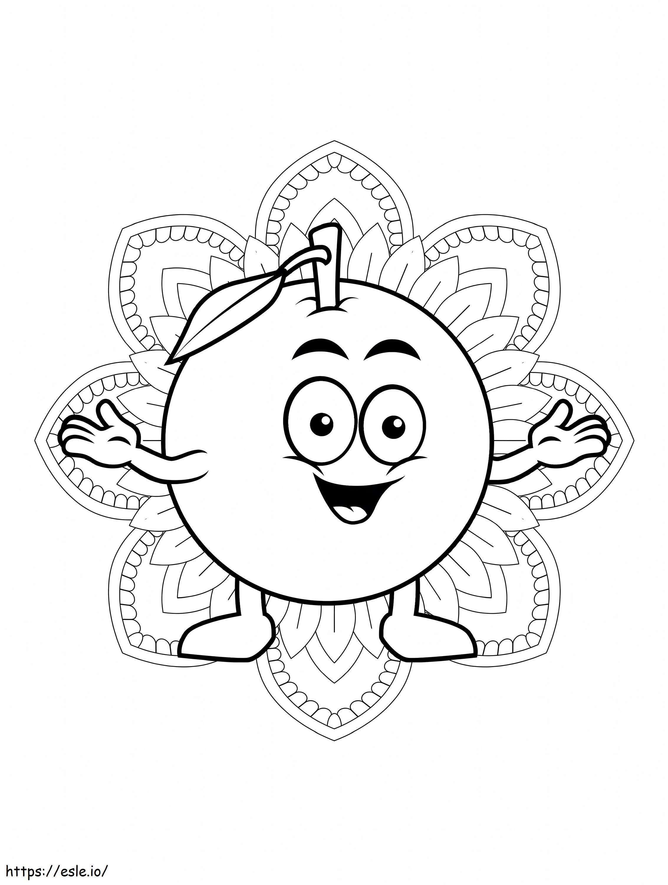 Fun Kumquat Scaled Coloring Page
