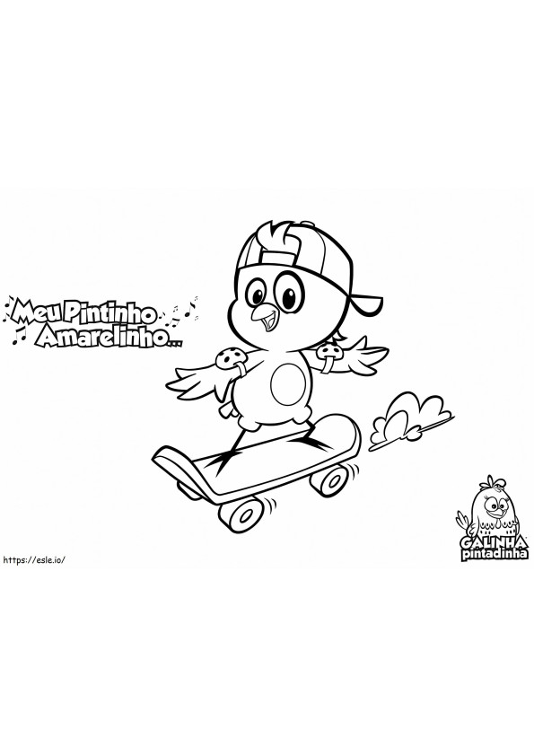 Yellow Chick 1 coloring page