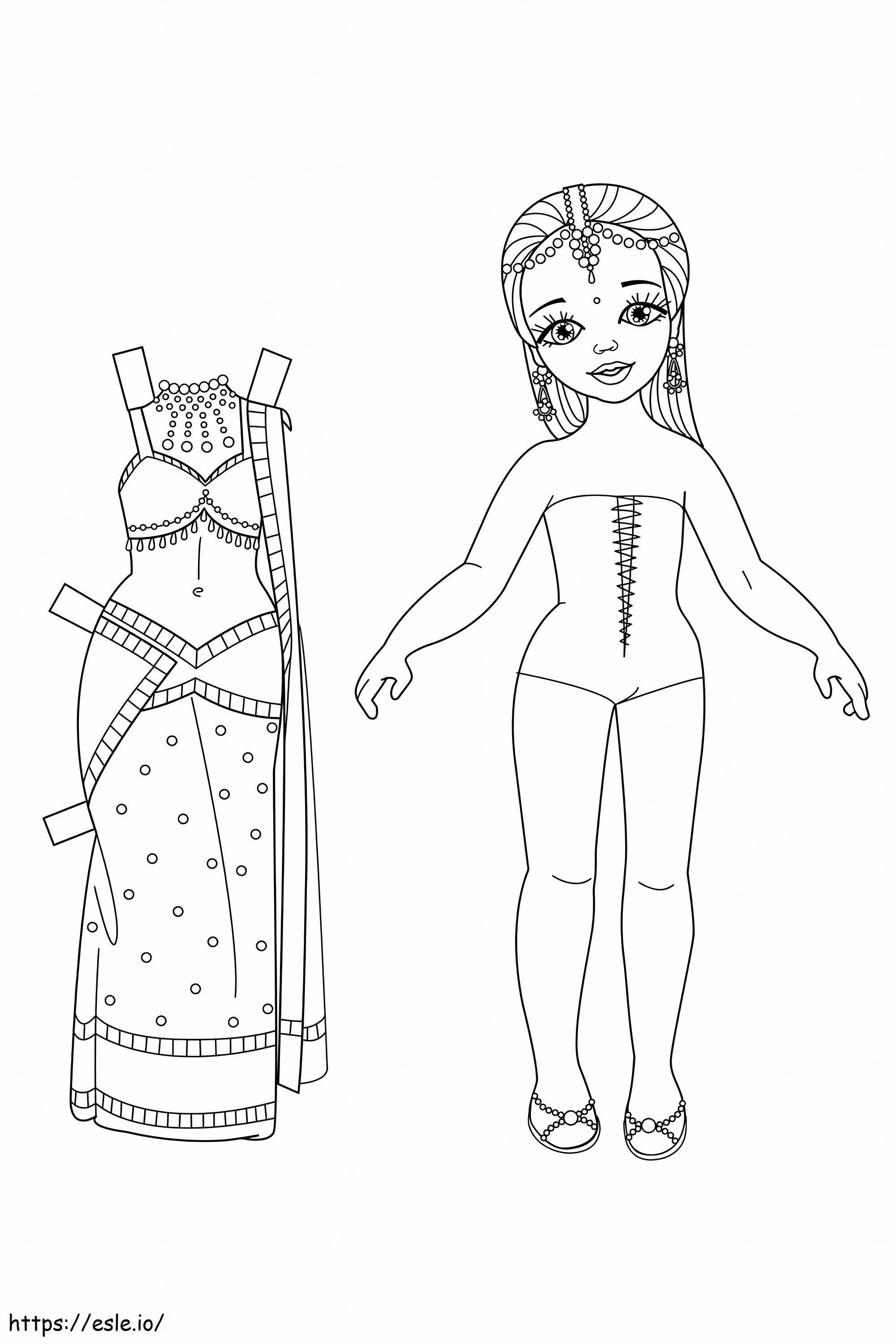Paper Dolls 36 coloring page