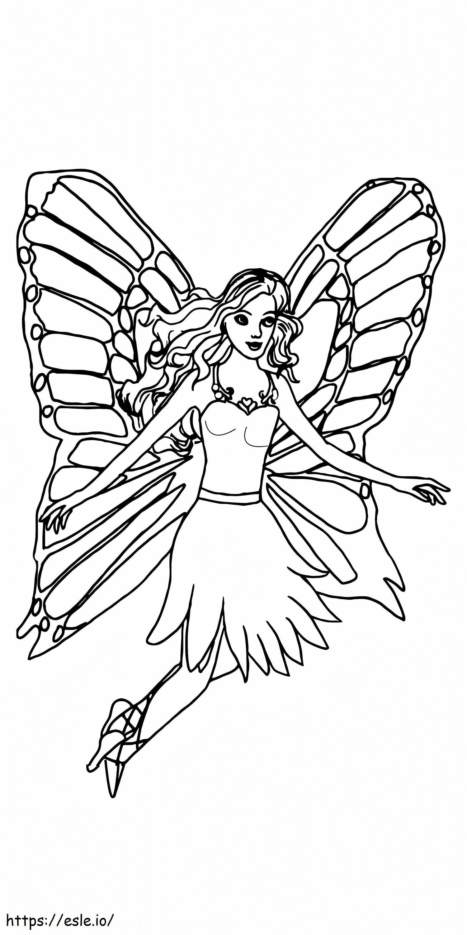 Fairy Princess Printable 3 coloring page