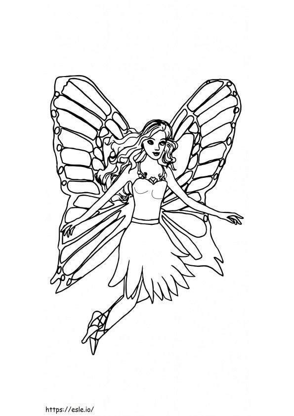 Fairy Princess Tulostettava 3 värityskuva
