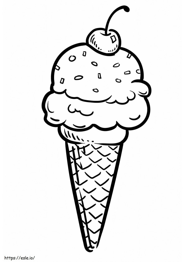 アイスクリーム10 ぬりえ - 塗り絵